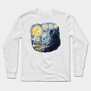 Impressionism Cat Long Sleeve T-Shirt